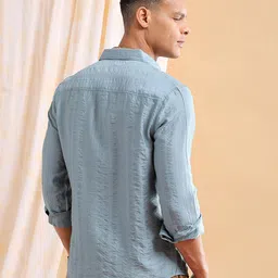 The Indian Garage Co Striped Slim Fit Casual Shirt image 4