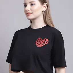 GRACIT Typography Printed Cotton T-shirt image 3