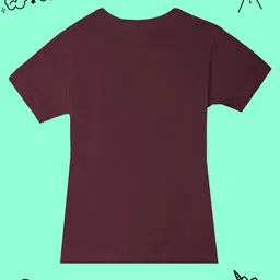 BAESD Girls Pack Of 2 Solid Round Neck Short Sleeves Cotton Casual T-shirts image 5