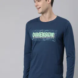 DIXCY SCOTT Men Typography Printed Round Neck T-shirt image 4