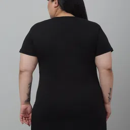 Trend Level Plus Size Typography Printed Round Neck Short Sleeves Cotton Casual T-shirt image 4