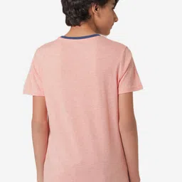 Red Tape Boys Peach-Coloured Solid Round Neck T-shirt image 4