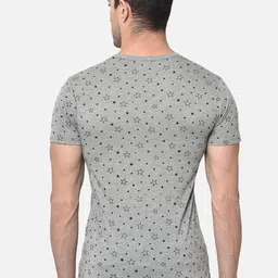 mack jonney VIMAL JONNEY Men Pack Of 2 White & Grey Solid V-Neck T-shirt image 4