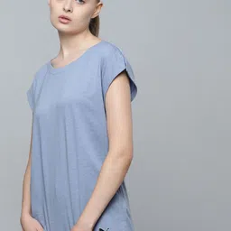 Puma Women Studio Foundation Extended Sleeves Solid DryCell T-shirt image 4