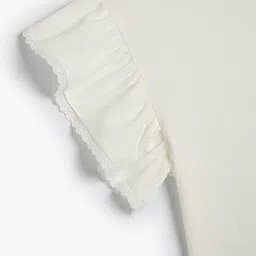 Koton Girls Round Neck Flared Sleeve Fitted Top image 4