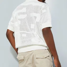 max URB_N Men Oversized Lazer Cut Polo T-shirt image 4