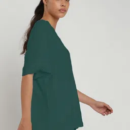 Wearjukebox Women 2 Drop-Shoulder Sleeves Pockets T-shirt image 4