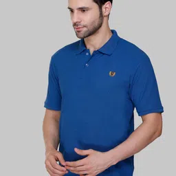 FLOSBERRY Stylish Men Embroidered Polo Collar T-shirt image 4