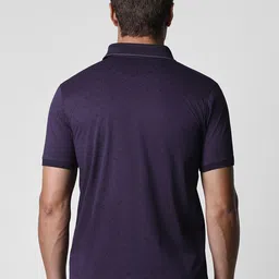 Van Heusen Geometric Printed Polo Collar Cotton Casual T-shirt image 4