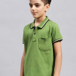Monte Carlo Boys Solid Polo Collar Pockets T-shirt image 5