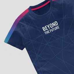 BAESD Boys Pack Of 3 Typography Printed Pure Cotton T-shirt image 3