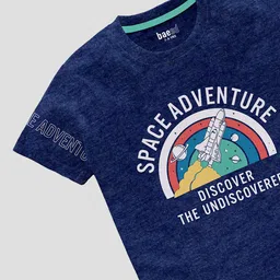 BAESD Boys Pack of 3 Typography Printed Pure Cotton T-shirts image 4