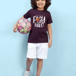 NUSYL Boys Graphic  Printed  Regular Fit T-shirt image 2