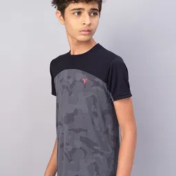 Technosport Boys Camouflage Printed Antimicrobial Active T-shirt image 4
