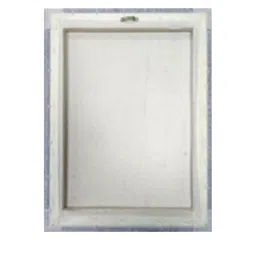 The Art House White & Green Abstract Painting Wall Art Brown Frame image 4