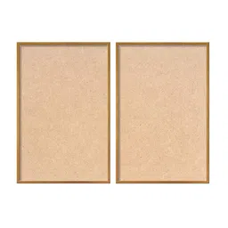 999Store Set Of 2 Brown & Blue Abstract Painting Wall Art image 2