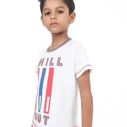 BAESD Boys Typographic Printed Bio Finish Cotton T-shirt image 2