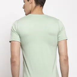 Friskers Pack Of 2 V-Neck Pure Cotton Slim Fit Short Sleeves T-shirts image 4