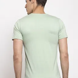 Friskers Pack Of 2 V-Neck Slim Fit Cotton T-shirts image 3