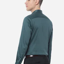 METAL Men Plus Size Cotton Solid Slim Fit Formal Shirt image 2