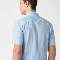 Peter England Vertical Striped Formal Shirt image 4