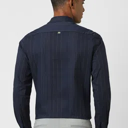 Peter England Slim Fit Opaque Striped Formal Shirt image 5