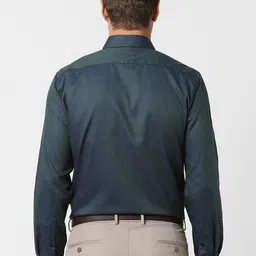 Van Heusen Men Spread Collar Textured Cotton Formal Shirt image 2