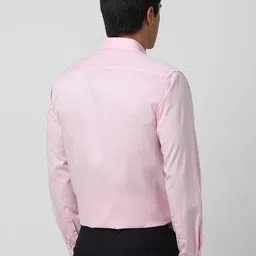 Van Heusen Men Spread Collar Solid Cotton Slim Fit Formal Shirt image 5