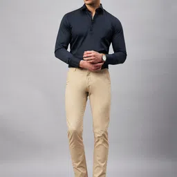 LOUIS STITCH Spread Collar Pure Cotton Semiformal Shirt image 4