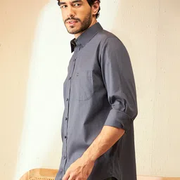 DENNISON Smart Spread Collar Cotton Formal Shirt image 4