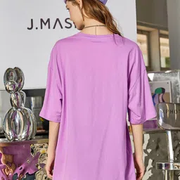 Christy World Pack of 2 Typography Printed Oversized T-shirt image 4