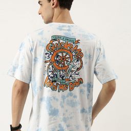 Maniac Graphic Printed Drop-Shoulder Sleeves Cotton Oversized T-shirt-picture-17