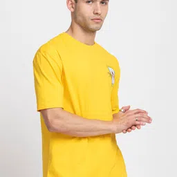 KISSOSS Printed Round Neck Cotton Boxy T-shirt image 4