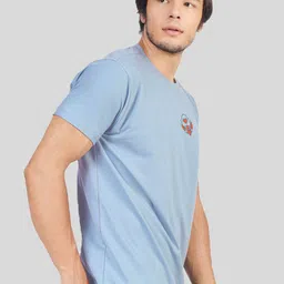 Greylongg Men Graphic Printed Round Neck T-shirt image 4