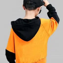 BAESD Boys Printed Full Sleeve Cotton Hooded T-shirt image 3