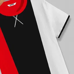 BAESD Boys Colourblocked Cotton T-shirt image 4