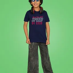 NUSYL Boys Typography Printed Round Neck T-shirt image 4