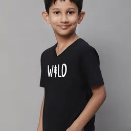 Friskers Boys Typography Printed Bio Wash Pure Cotton T-shirt image 3