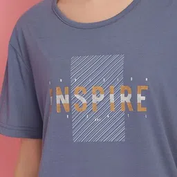 mack jonney VIMAL JONNEY Women Pack Of 2 Typography Printed Drop-Shoulder Sleeves Oversized T-shirts image 3