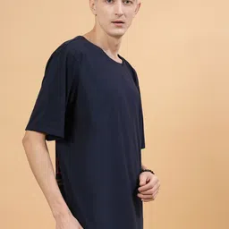 Rigo Graphic Printed Drop-Shoulder Sleeves Oversized Cotton T-shirt image 2