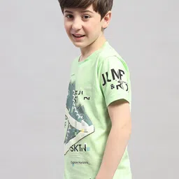 Monte Carlo Boys Round Neck Short Sleeves Graphic Printed Casual T-shirt image 5