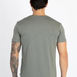 Status Quo Typographic Printed Round Neck Pure Cotton T-shirt image 5