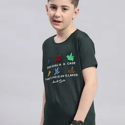 Monte Carlo Boys Typography Printed Casual Round Neck T-shirt image 2