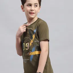 Monte Carlo Boys Typography Printed Round Neck Cotton T-shirt image 3