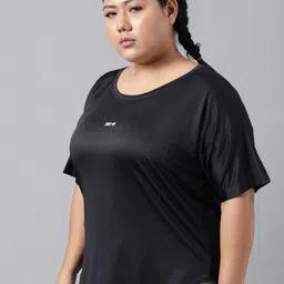 MKH Plus Size Drop Shoulder Sleeves Dri-FIT Relaxed Fit Sports T-shirt image 4