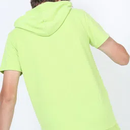 HIGHLANDER Men Structured Hooded Regular Fit T-shirt image 2