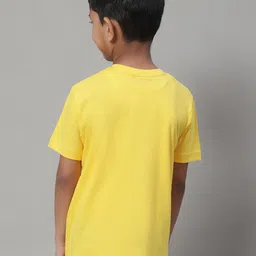 Friskers Boys Typography Printed V-Neck Slim Fit Pure Cotton T-shirt image 5