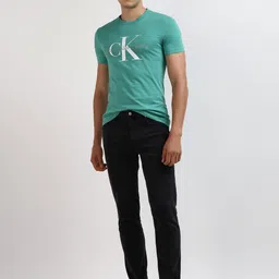 Calvin Klein Men Solid Round neck Cotton T-shirt image 5