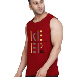 SLOWLORIS Men Typography 2 Printed Pockets Slim Fit T-shirt image 5