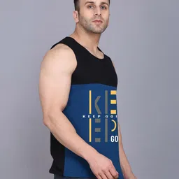 SLOWLORIS Men Typography 2 Printed Pockets Slim Fit T-shirt image 5